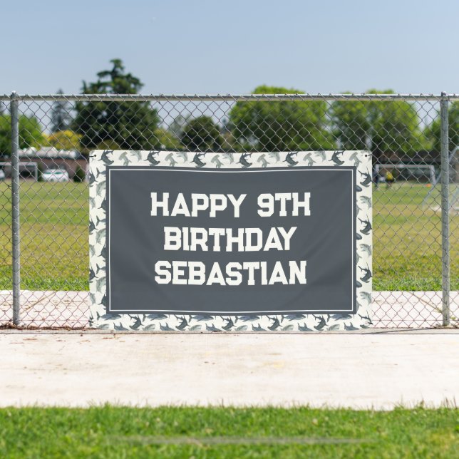 Large Custom Shark Backdrop Banner (Insitu)