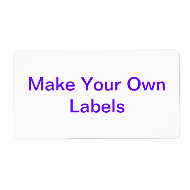 Large Customisable Labels (Front)