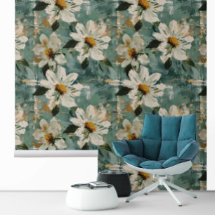 Large Daisy White Flower Floral  Wallpaper