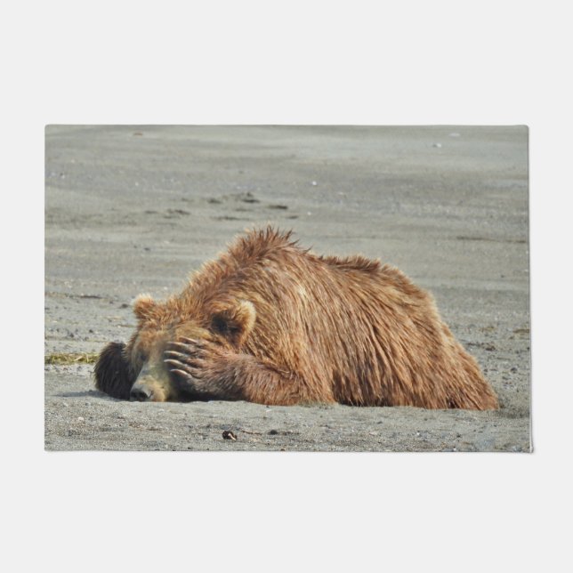 Large Door Mat w/ grizzly bear (Front)