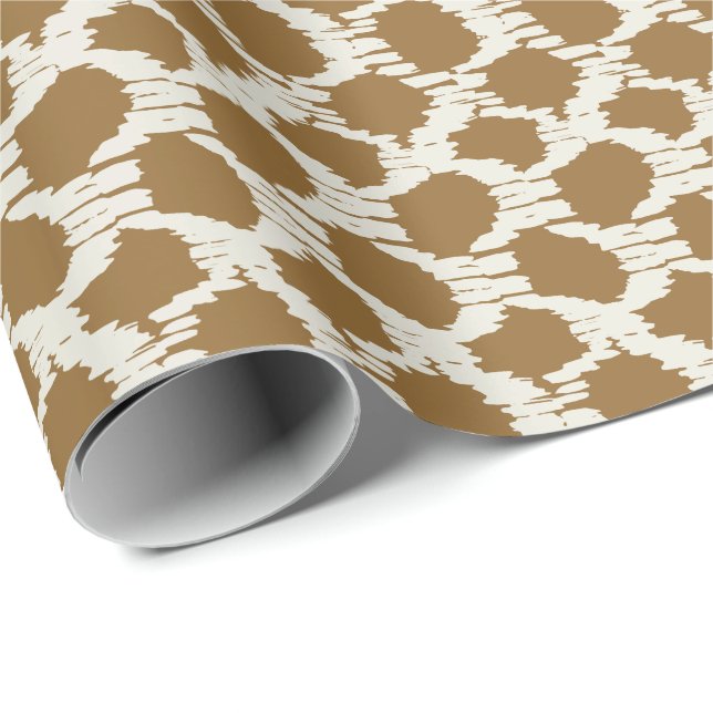 Large dots in contrast brown wrapping paper (Roll Corner)