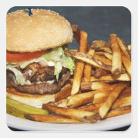 large double half pound burger fries and cola