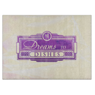 Large Dreams to Dishes Cutting Board