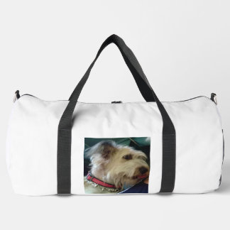 Large Duffel Bag with Dog Photo Print