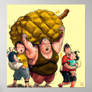 Large Durian - Canvas Art Print