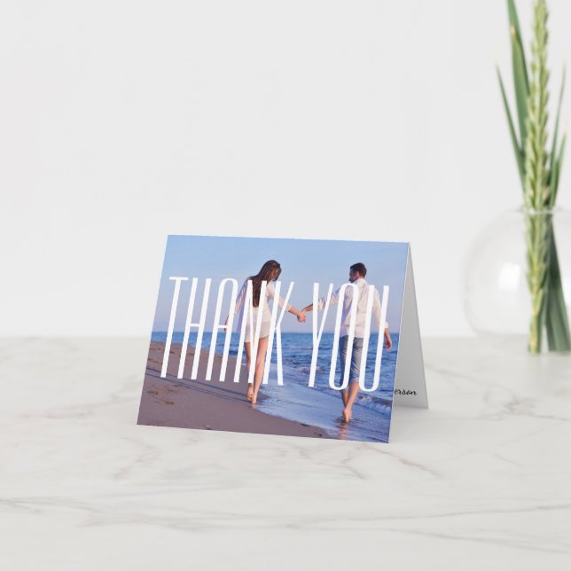 Large Empire Photo - Thank You Note Card (Front)