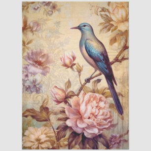 Large Exotic Elegant Floral Bird Furniture Tissue Paper