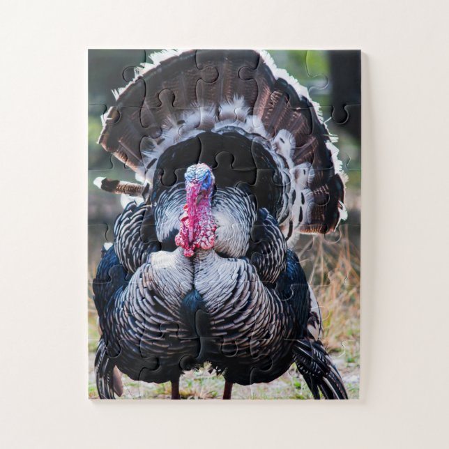 Large Festive Thanksgiving Turkey Jigsaw Puzzle (Vertical)