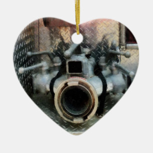 Large Fire Hose Nozzle Ceramic Tree Decoration