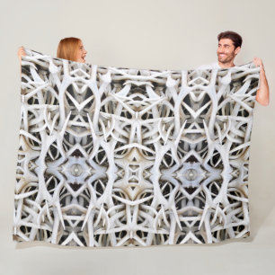 Large Fleece Blanket Elk Antlers