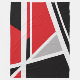 Large Fleece Blanket, modern, abstract, geometric, Blanket
