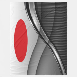 Large Fleece Blanket, modern, abstract, red, black