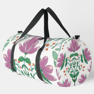 Large Floral Duffle Bag