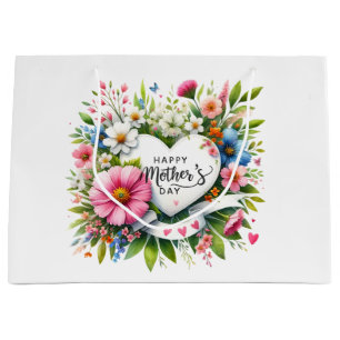 Large Floral Mother's Day Gift Bag