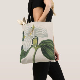 Large Flowered Trillium Tote Bag