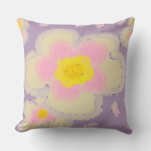 Large Flowers (pink/purple) Cushion