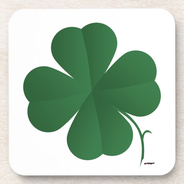 Large Four Leaf Clover Coaster (Front)