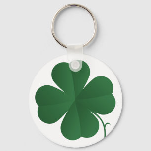 Large Four Leaf Clover Key Ring