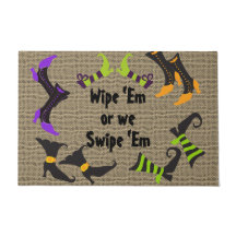Large Funny Halloween Doormat 