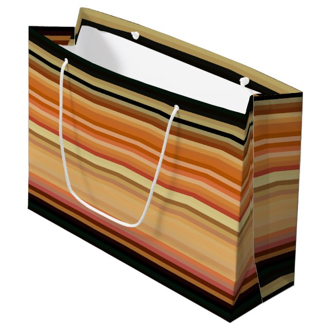 Large Gift Bag-Stripes Large Gift Bag (Front Angled)