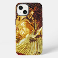Large Gold Statue From Kyoto Japan in Abstract