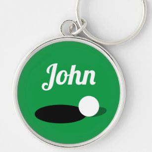 Large golf ball keychain gift for golfer friends