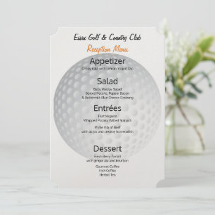 Large Golf Ball Tournament ⛳ Reception Menu