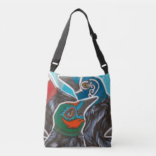 Large Grackle Luchador Tote