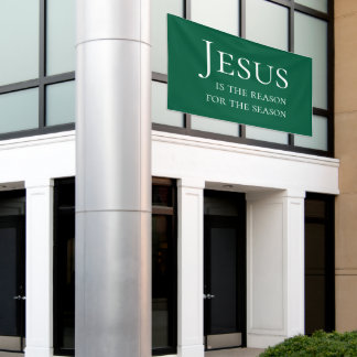 Large Green Custom Jesus Reason For Christmas Sign