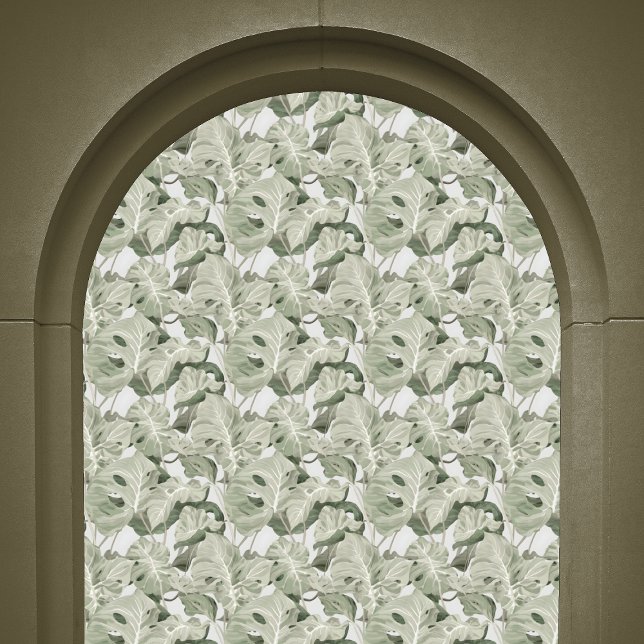 Large Green Leaves, Stunning & Serene Peel & Stick Wallpaper (Creator Uploaded)