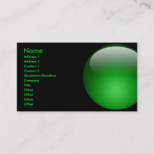 Large Green Marble Card