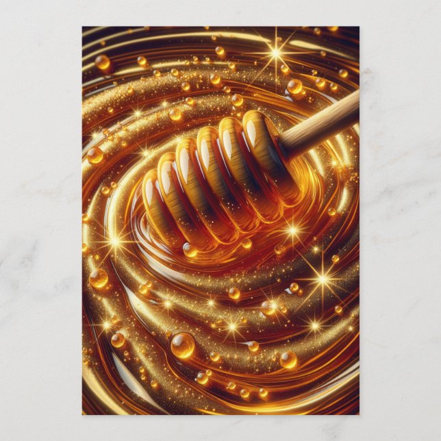 Large Honey Swirl | Psalm 19:9–11 KJV Card (Front)