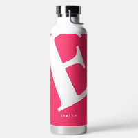 Large Initial | Modern Typography | Pink