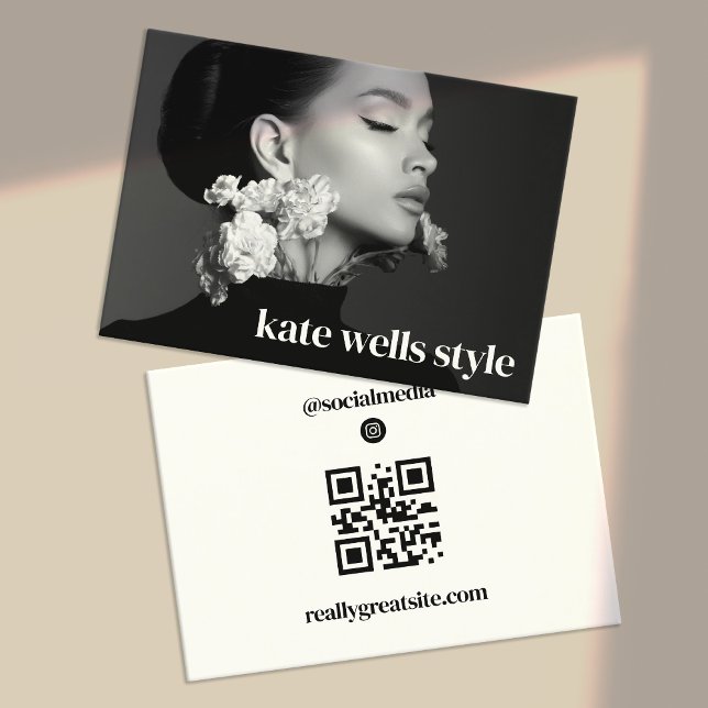 Large Instagram Photo QR Code Business Card (Creator Uploaded)