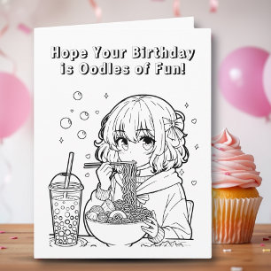 Large Jumbo-Sized Personalised Girl's Birthday Card