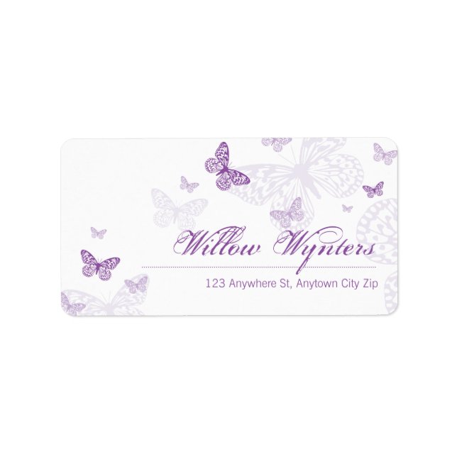 LARGE LABEL SEALS :: butterflies 3 (Front)