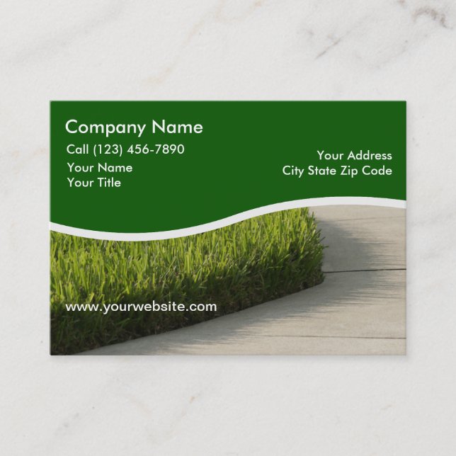 Large Landscaping Business Cards (Front)