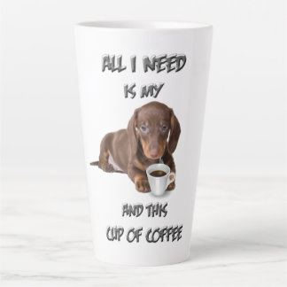 Large Latte Mug - Dach in my cup