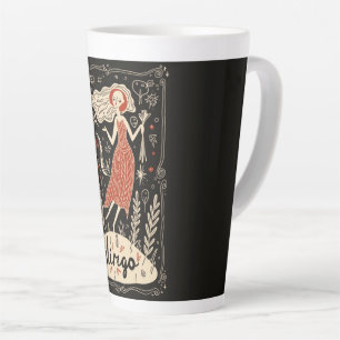 Large Latte Mug Virgo Celestial Zodiac Art