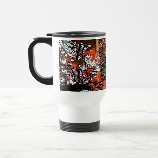 Large leaves travel mug (Left)