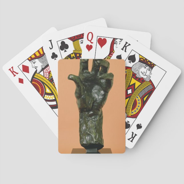 Large Left Hand (bronze) Playing Cards (Back)