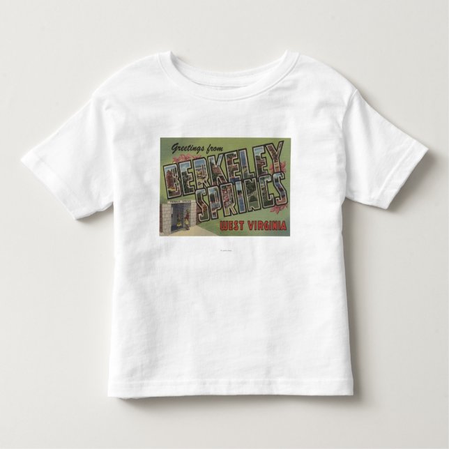 Large Letter Scenes - Berkeley Springs, WV Toddler T-Shirt (Front)