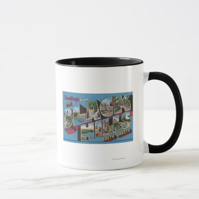 Large Letter Scenes - Black Hills, SD Mug (Right)