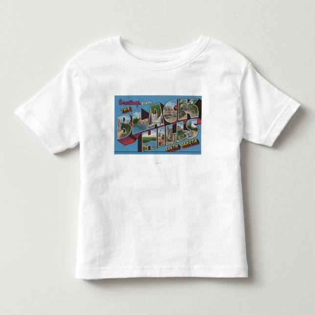 Large Letter Scenes - Black Hills, SD Toddler T-Shirt (Front)