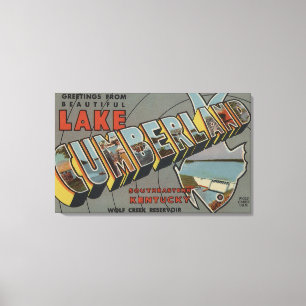 Large Letter Scenes - Lake Cumberland, KY Canvas Print