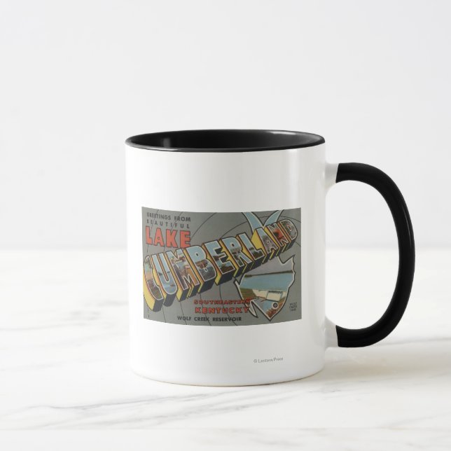 Large Letter Scenes - Lake Cumberland, KY Mug (Right)