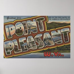 Large Letter Scenes - Point Pleasant, WV Poster