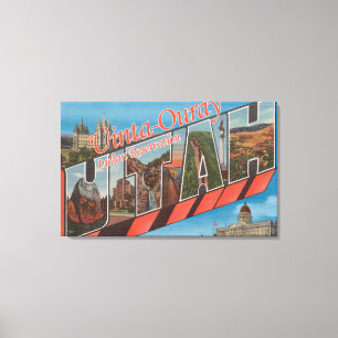 Large Letter Scenes - Utah Canvas Print
