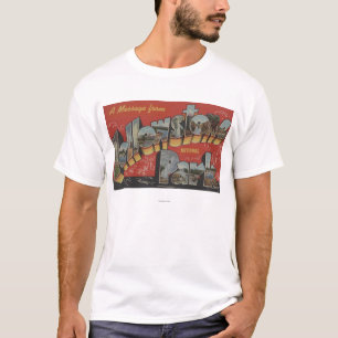 Large Letter Scenes - Yellowstone Nat'l Park, WY T-Shirt