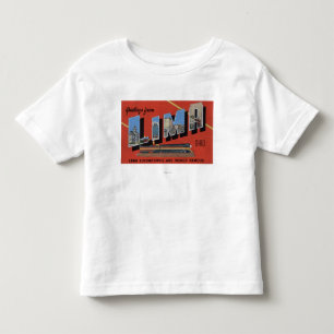 Large Letters - Lima Locomotives are World Toddler T-Shirt